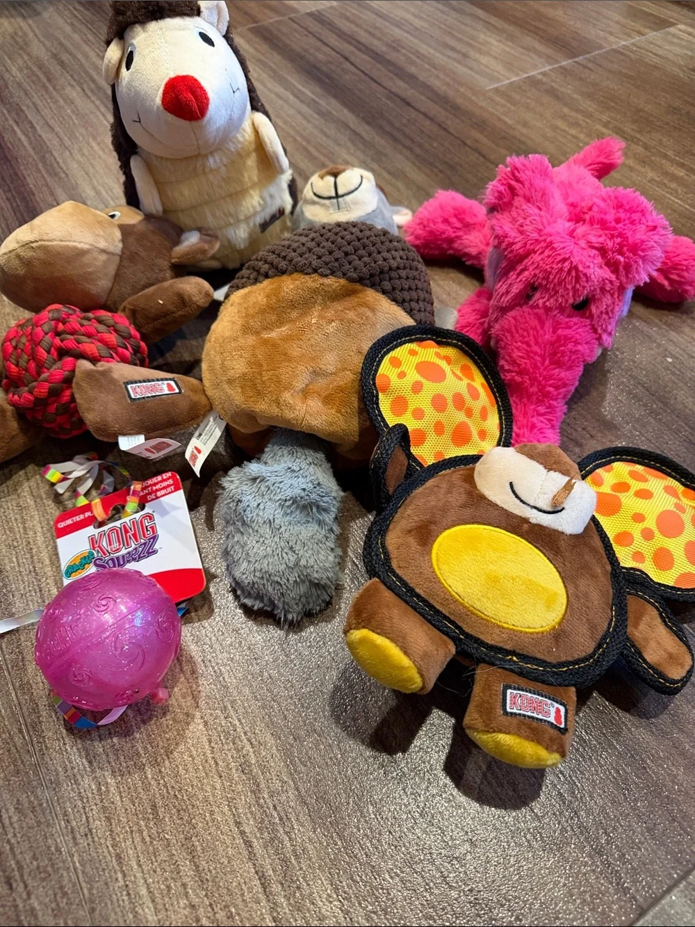 Kong Plush Dog Toys  - Multicolor Plush Playset
